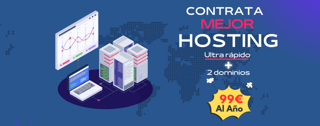 Mejor hosting + dominio por 99€